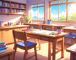 © Matuna - 木製テーブル　子供用机