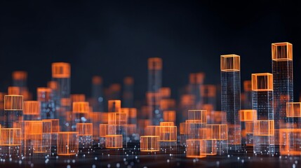 An abstract digital background that can be utilized for technology and Ai Generative purposes