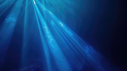 Abstract picture of blue light particle with digital technology style design connecting become dynamic of electric wave movement represent about flowing of data or structure of network system. AIG53.