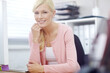 © peopleimages.com - Smile, portrait and creative business woman in office for software development at startup. Developer, face and happy professional entrepreneur, employee and confident worker in Germany for career