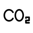 © WA2N - Illustrating Carbon Dioxide Formula CO2 in Green on White Background