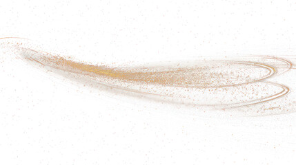 Wall Mural - png minimal effect golden particles space swirl background.