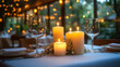 © Crystal - Romantic dinner table with candlelight and fine china, evoking timeless love and elegance