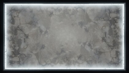 Wall Mural - gray textured background with a glowing frame.