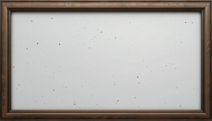 Wall Mural - blank, framed, light gray surface within wooden border.