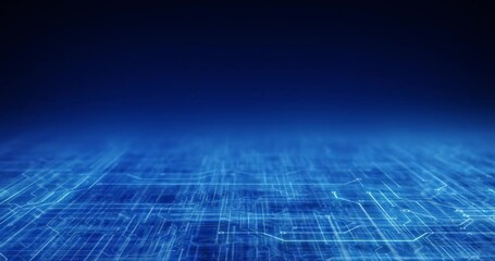 Wall Mural - blue abstract line digital technology background for modern tech and digital projects. perfect for p