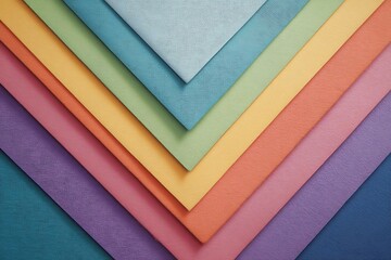 Colorful Layers of Fabric or Paper