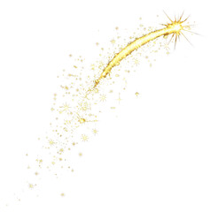 Wall Mural - png a vector glowing gold light effect illustration design night.