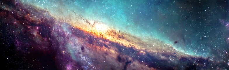 Wall Mural - colorful nebula in deep space