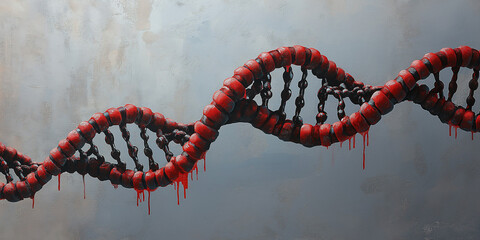 Wall Mural - exploring biotechnology and gene editing ethics in scientific research laboratory digital art concep