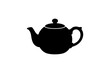 © fr_119 - Black silhouette of a teapot with a handle and spout