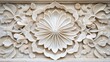 © embun - Intricate Floral and Leaf Relief Carved in White Marble