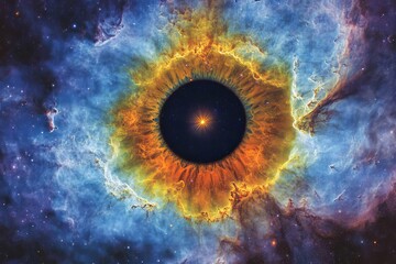 Wall Mural - in the constellation aquarius, one can find the helix nebula, also known by its catalog number ngc