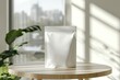 © Anna - Minimalist pet food packaging mockup in bright home setting