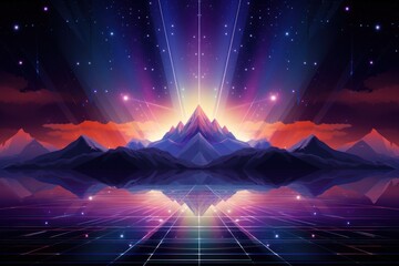 Wall Mural - futuristic backgrounds futuristic landscape.