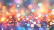 © BgStudio98 - Abstract festive background with multicolored bokeh lights shimmering glitter and sparkle,perfect for celebrations events
