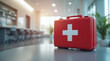 © igor.nazlo - Emergency response essentials office space first aid kit modern environment close-up view health and safety awareness