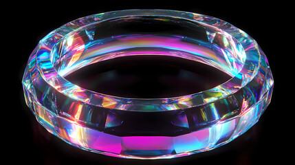 Wall Mural - macro holographic circle