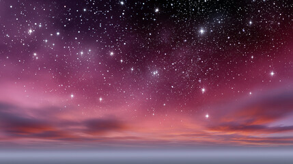 Wall Mural - a beautiful night sky with a pinkish hue and a few stars