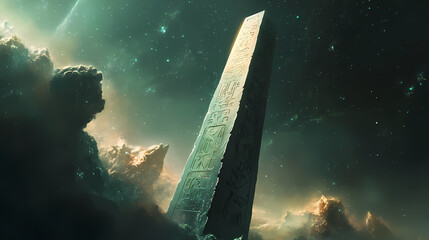 Wall Mural - mysterious enigmatic obelisk