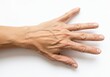© stock.metket.com - Open human hand showing veins on white background, close up