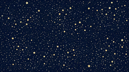 A mesmerizing seamless pattern of twinkling stars against a dark night sky, blue, infinite