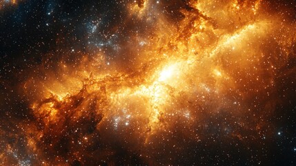 Wall Mural - Cosmic nebula, vibrant colors, starbirth