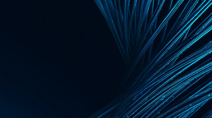 Fototapete - Abstract background design with blue lines as a header