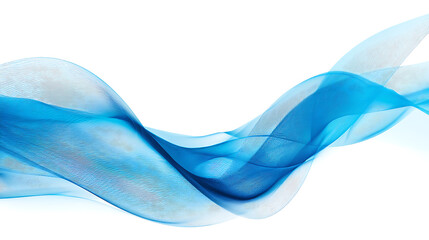 Aufkleber - Abstract blue wave design on white background for creative concepts