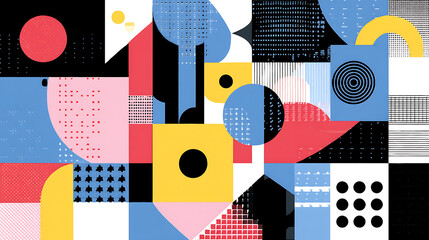 Aufkleber - Abstract geometric design illustration