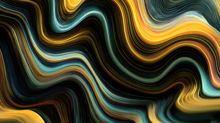 Poster - Abstract moving lines as wallpaper background pattern