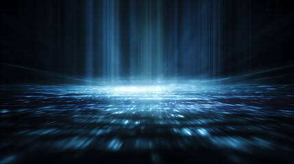 Poster - Blue abstract motion light background
