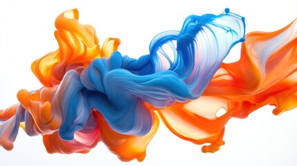 Aufkleber - Vibrant color mixing in motion