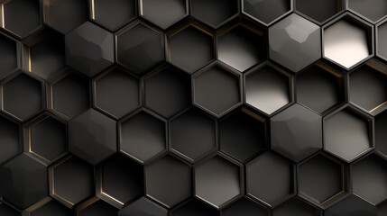 Aufkleber - Modern hexagon honeycomb pattern wallpaper background