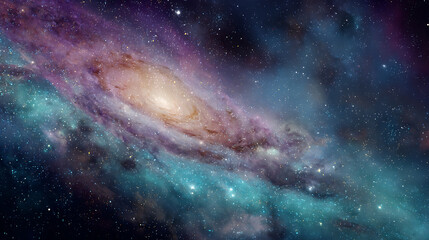Leinwandbilder - Nebula galaxy in universe as astronomy background illustration