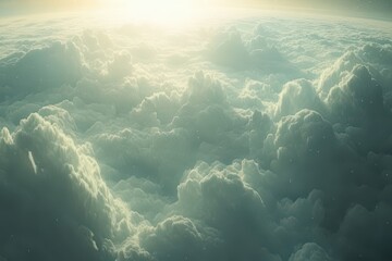 Wall Mural - vibrant universe soars through fluffy clouds and shimmering stars in a breathtaking cosmic landscape