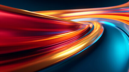 Wall Mural - colorful light flow effect background