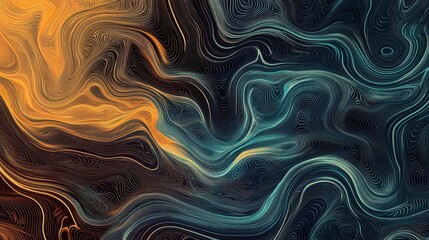 Wall Mural - swirling color symphony: abstract depiction of swirling hues, a mesmerizing dance of vibrant color a
