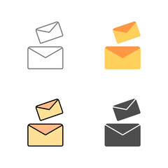Wall Mural - Messages Vector Icon