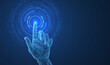 © Oleh - Digital hand touch. Technology innovation, AI system, futuristic innovative solution
