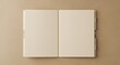 © GUNARTOGRAPHY - Open blank page journal with tab dividers, ready for creative content