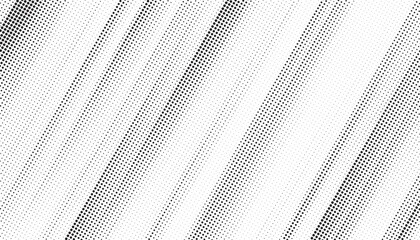 Aufkleber - Grunge halftone gradient texture. Faded grit noise background. Sandy gritty wallpaper. Retro pixelated backdrop. Black and white anime or manga comic overlay. Vector graphic design textured halftone