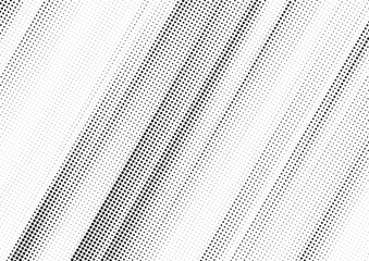Aufkleber - Grunge halftone gradient texture. Faded grit noise background. Sandy gritty wallpaper. Retro pixelated backdrop. Black and white anime or manga comic overlay. Vector graphic design textured halftone