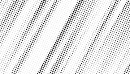 Fototapete - Grunge halftone gradient texture. Faded grit noise background. Sandy gritty wallpaper. Retro pixelated backdrop. Black and white anime or manga comic overlay. Vector graphic design textured halftone