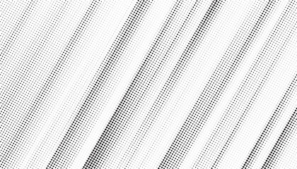 Fototapete - Grunge halftone gradient texture. Faded grit noise background. Sandy gritty wallpaper. Retro pixelated backdrop. Black and white anime or manga comic overlay. Vector graphic design textured halftone