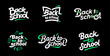 © Markin - Back to school season promotion vector social post title logo design