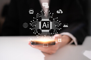 artificial intelligence technology ai digital innovation image generation chatbot business dashboard