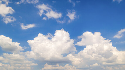 Wall Mural - clear blue sky background,clouds with background, blue sky background with tiny clouds. white fluffy