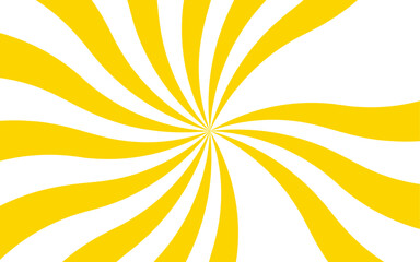 Fototapete - Abstract high energy optical illusion-style background with radial burst curved stripes and spiraling. Psychedelic sunburst or a dynamic hypnotic spin effect. Symmetrical and bold  retro, vintage 