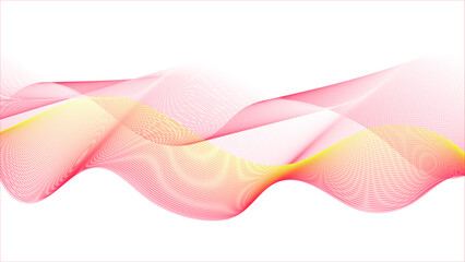 Wall Mural - soft, blended color waves. abstract wavy design. smooth, colorful flow.